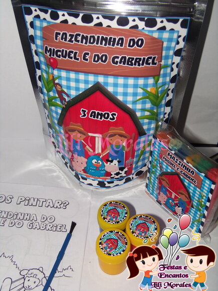 Kit Diversão Pintura Saquinho Metalizado