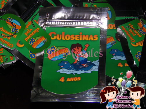 Kit Diversão Saquinho Metalizado Diego