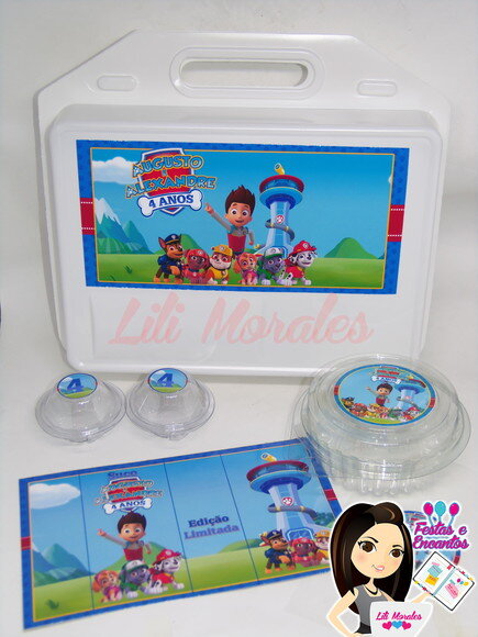 Kit Escola Nº01 - Maleta Lanche Patrulha Canina