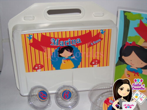 Kit Escola Nº02 - Maleta Lanche Branca de Neve