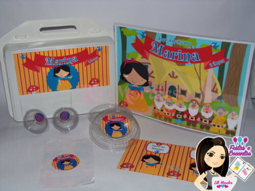 Kit Escola Nº02 - Maleta Lanche Branca de Neve