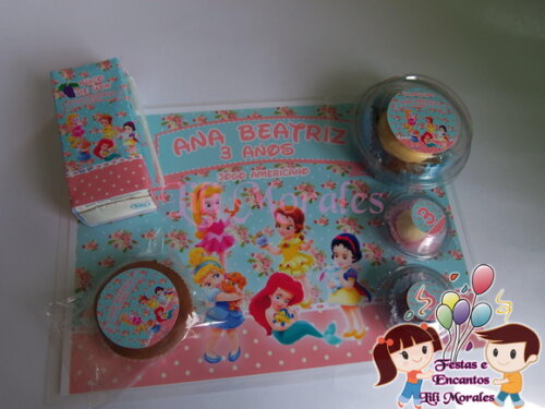 Kit Escola Nº02 - Maleta Lanche Princesas Baby