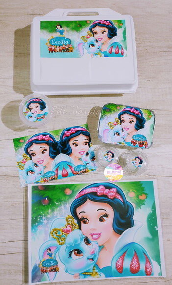 Kit Escola Nº03 - Maleta Lanche Branca de Neve