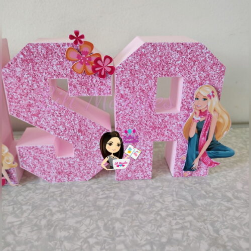 Letra 3d Barbie * Valor Por Letra*
