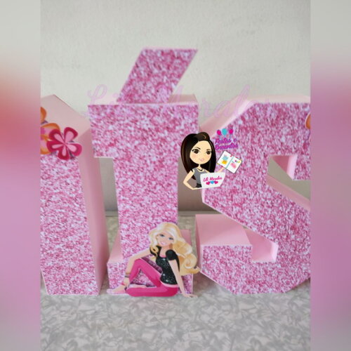 Letra 3d Barbie * Valor Por Letra*