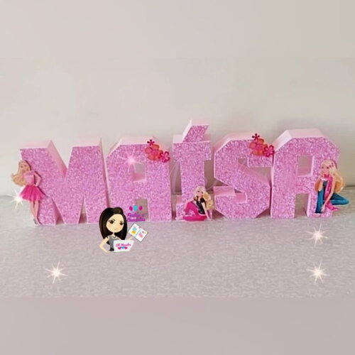 Letra 3d Barbie * Valor Por Letra*
