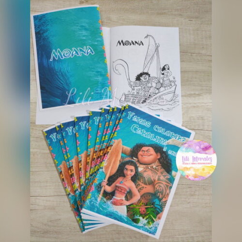 Livro Colorir Moana