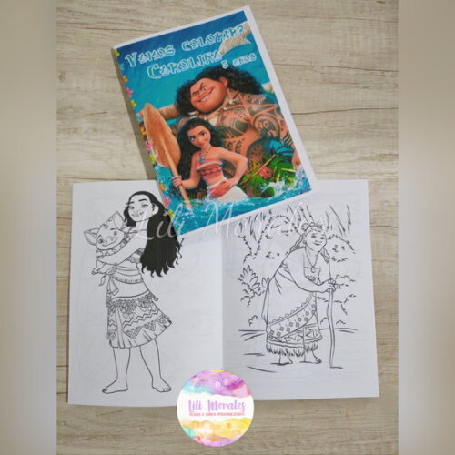 Livro Colorir Moana