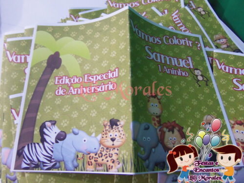 Livro Colorir Safari