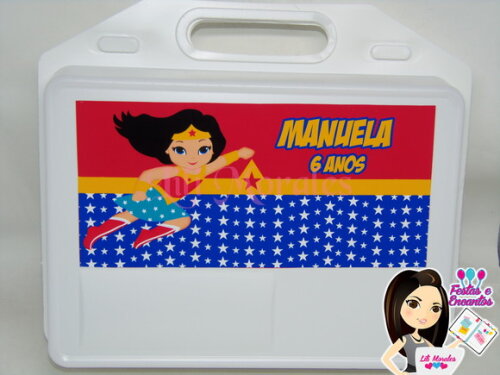 Maleta Lanche Mulher Maravilha