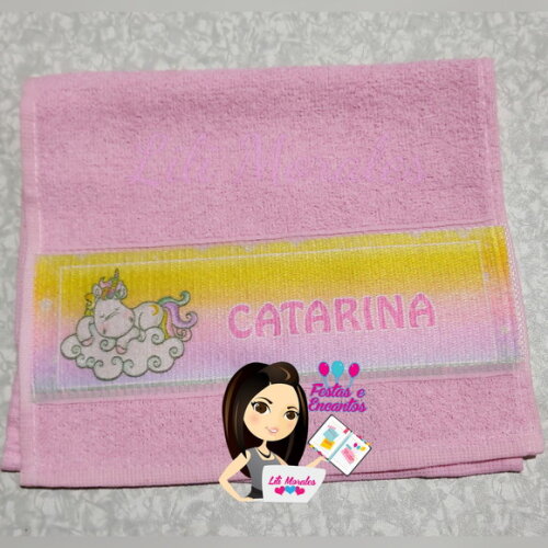 Toalhinha p/ Lanche Unicornio