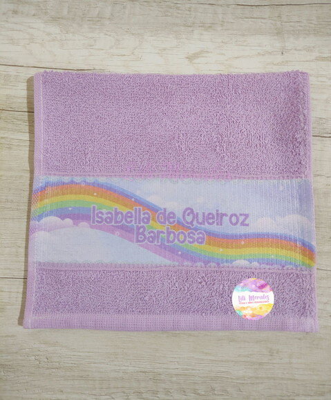 Toalhinha p/ Lanche Arco Iris