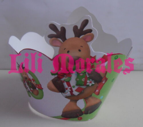 Wrapper Cupcake Natal