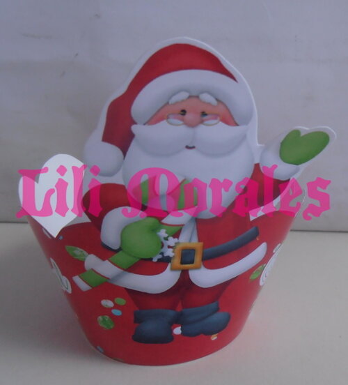 Wrapper Cupcake Natal