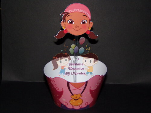 Wrapper e Topper Cupcake Jake Piratas