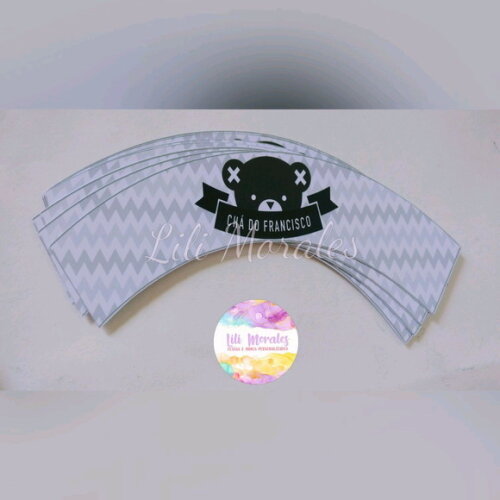 Wrapper Mini Cupcake Ursinho