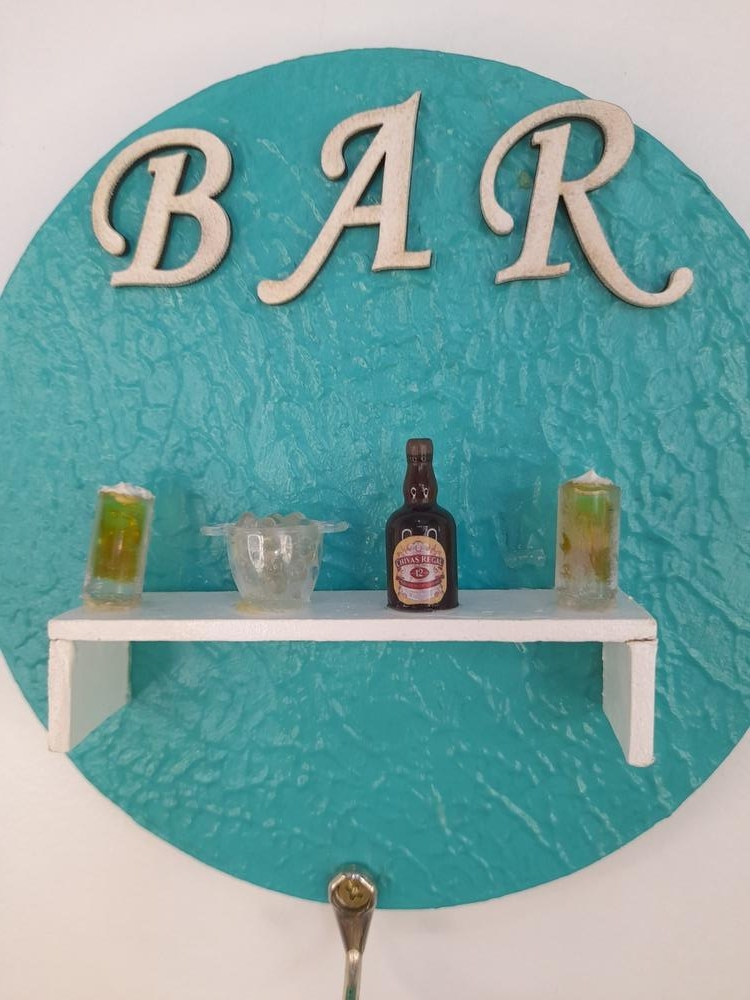 Placa em mdf para Bar Verde Decorado