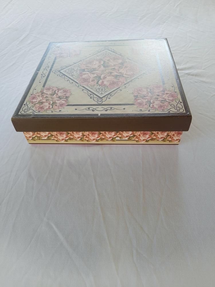 Caixa em mdf para joia / bijuteria decoração floral