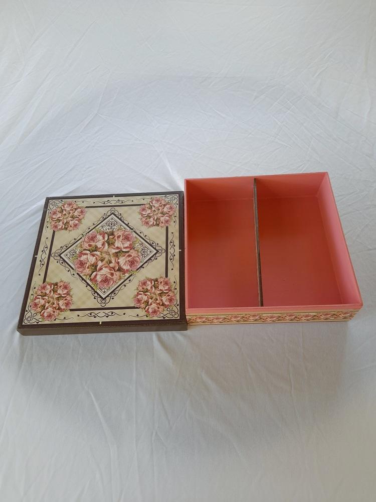 Caixa em mdf para joia / bijuteria decoração floral