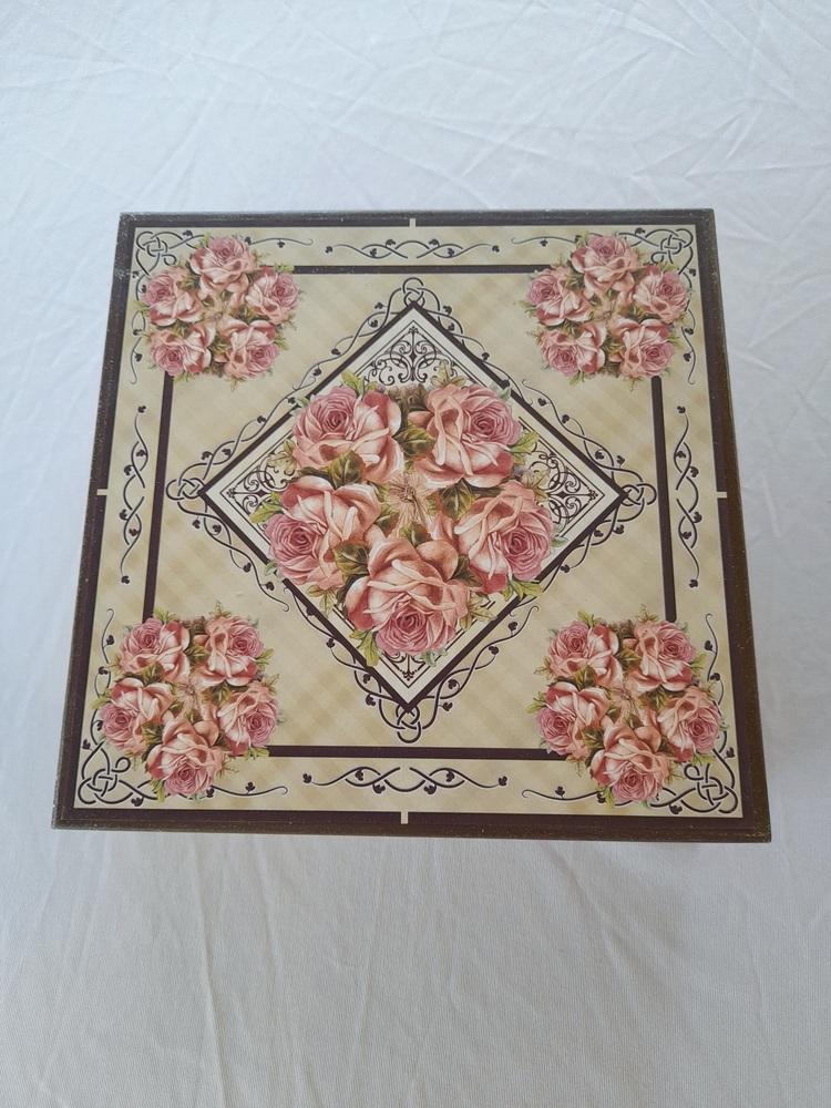 Caixa em mdf para joia / bijuteria decoração floral