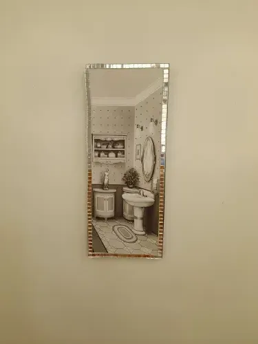 Quadro para Lavabo em mdf Decorado