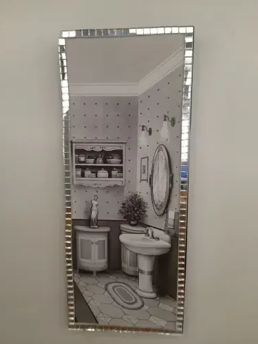 Quadro para Lavabo em mdf Decorado