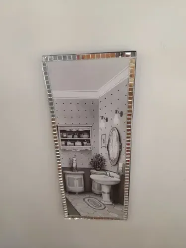 Quadro para Lavabo em mdf Decorado