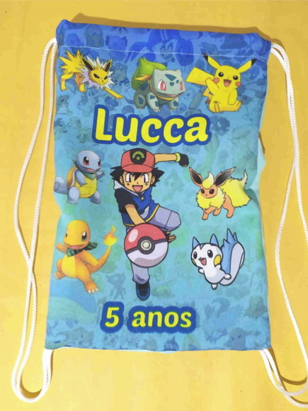 Bolsinha Mochilinha Pokemon