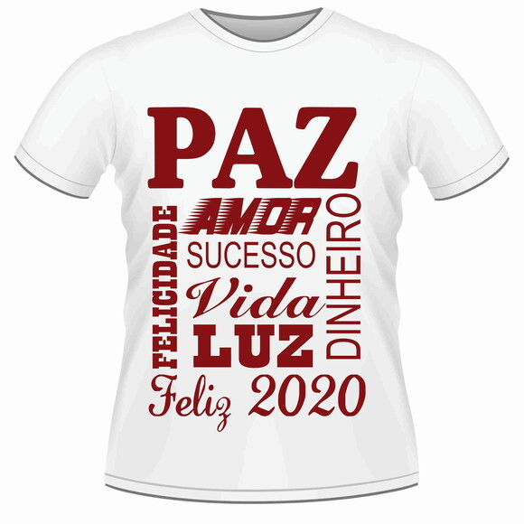 Camisa Ano Novo Feliz 2020