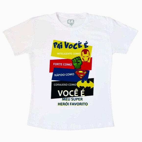 Camisa Pai Super Herói