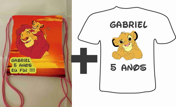 Kit mochilinha e camisa