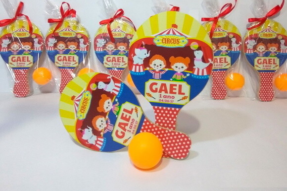 Mini Raquete personalizada - Circo