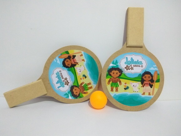 Mini Raquete Personalizada Moana