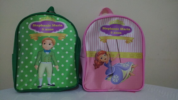mochila escolar princesa