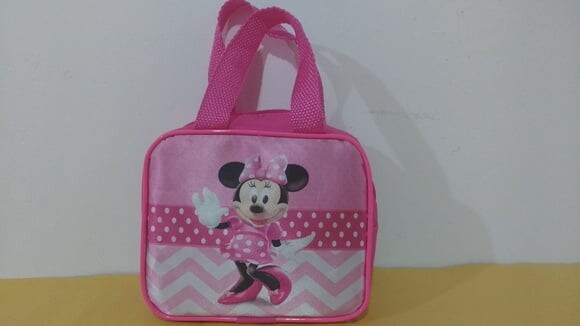 Bolsa de mão minie rosa