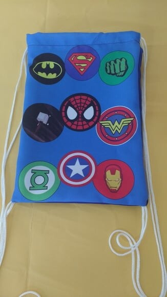 Bolsinha Heróis Vingadores e Liga da Justiça