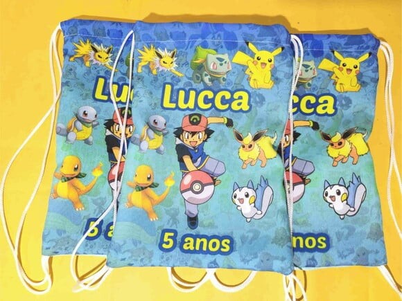 Bolsinha Mochilinha Pokemon