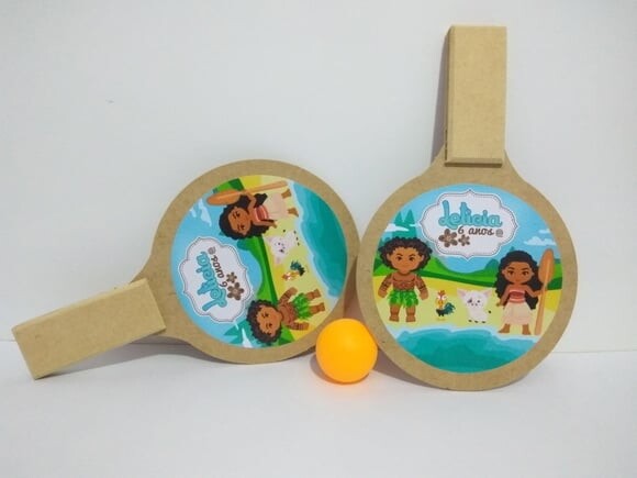 Mini Raquete Personalizada Moana
