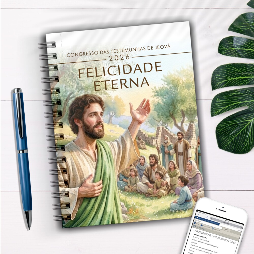 Caderno para anotar Congresso 2026 Felicidade Eterna Caderno Agen