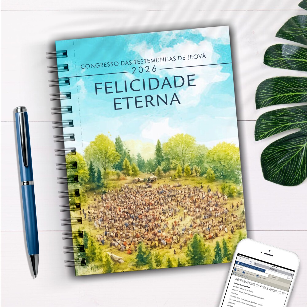 Caderno para anotar Congresso 2026 Felicidade Eterna Caderno Agen