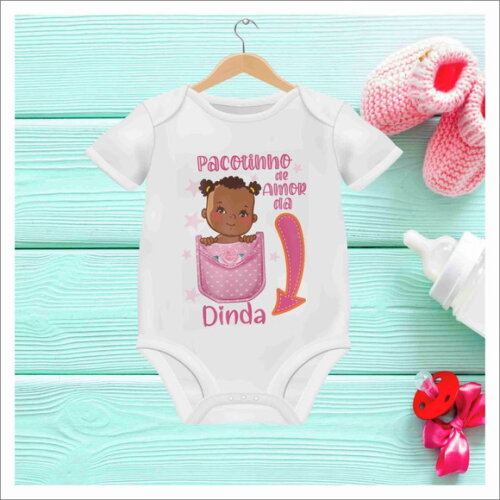 Body Infantil Personalizado Pacotinho de Amor