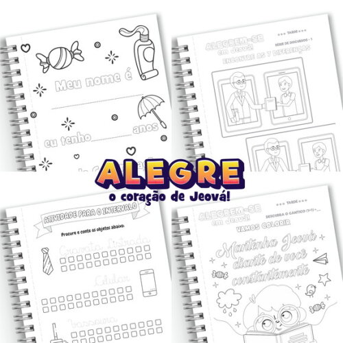 Caderno Infantil Assembleia - Alegre o coração de Jeová