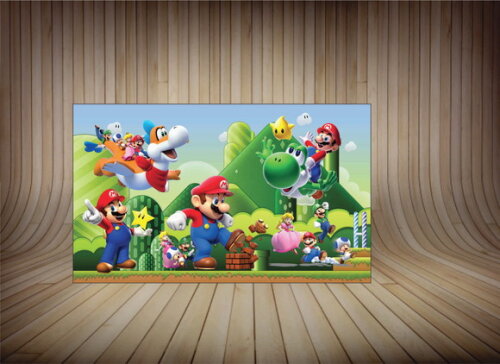 Convite com Imã Sonic e Mario Bros