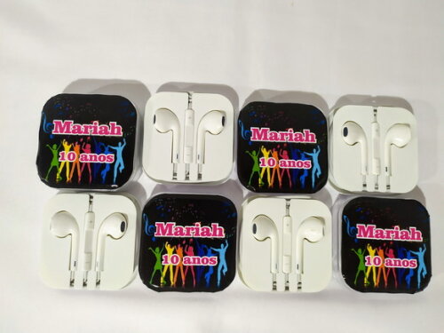 Fone de Ouvido Personalizado Pequeno com microfone