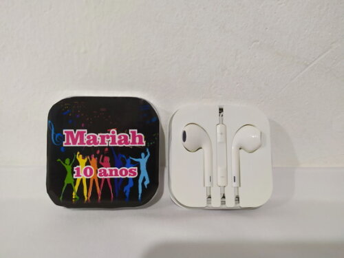 Fone de Ouvido Personalizado Pequeno com microfone