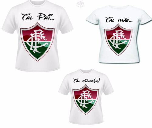 Kit Camisa Pai Mãe Filha Fluminense