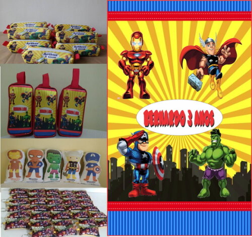kit festa vingadores