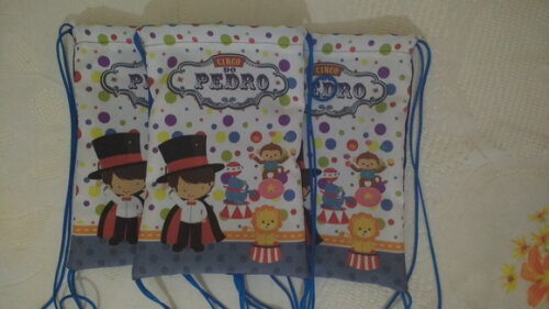 mochilinha personalizada circo