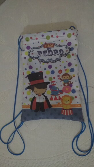 mochilinha personalizada circo