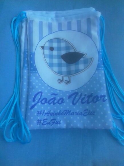 sacolas personalizadas passarinho